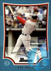 2009 Bowman Blue #140 J.D. Drew 134/500 Boston Red Sox
